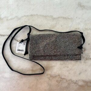SOLD OUT Free People Plus One Embellished Bag, Silver/Black